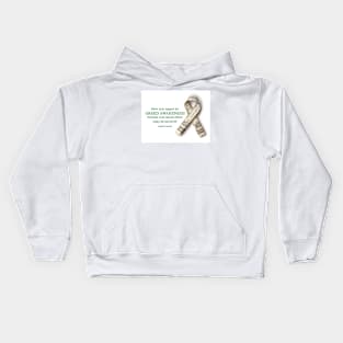 Greed Awareness Ribbon Kids Hoodie